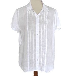 J Jill Linen Blouse Size Medium